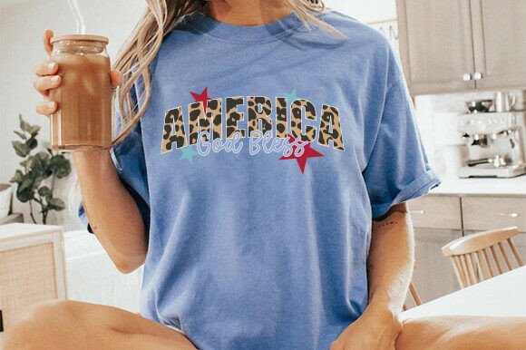 4th of July Faith PNG: Ideal for T-Shirt Designs and Graphics