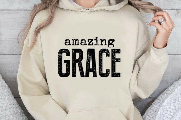 Amazing Grace Png, Distressed Christian Graphics for T-Shirts