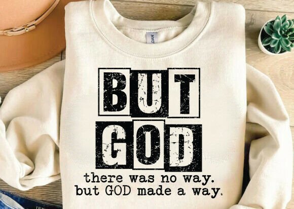 But God SVG PNG: A Faithful Embroidery Design