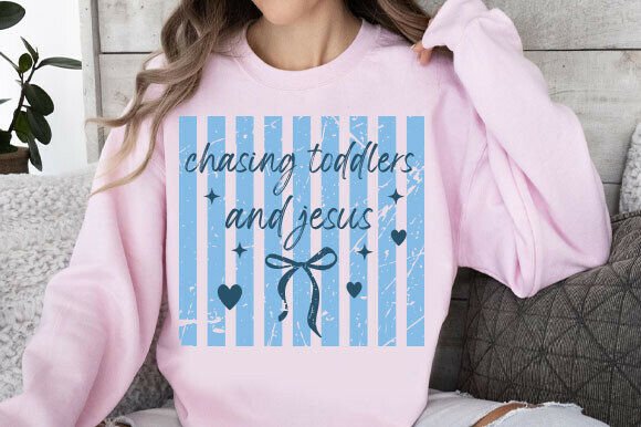 Chasing Jesus and Toddlers SVG: A Versatile Design