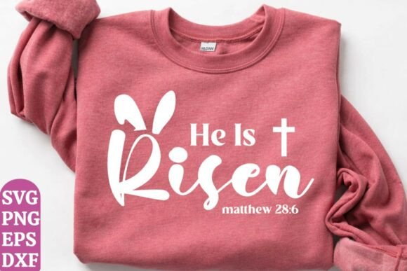 Christian Easter Png, Risen Svg: Perfect for T-Shirt Designs and Graphics