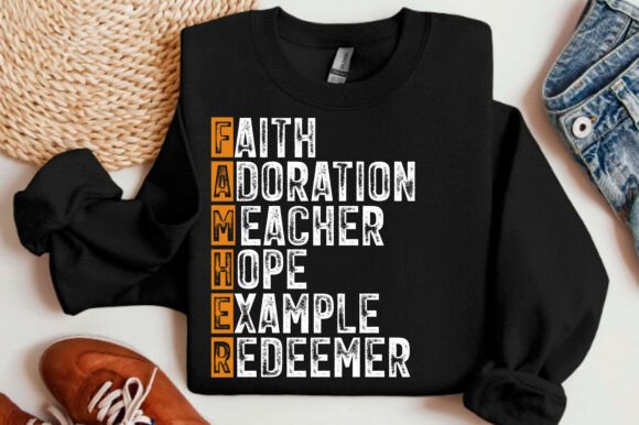 Christian Father's Day Shirt Graphics for T-Shirt Designs