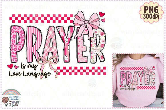 Christian Valentine Bible Verse Pink Bow for T-Shirt Designs