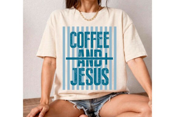 Coquette Coffee and Jesus Png: A Versatile Graphic for T-Shirt Designs
