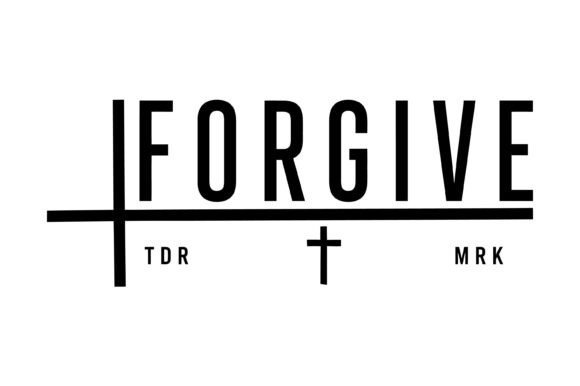 Forgive Christian Cross Typography for T-Shirt Designs