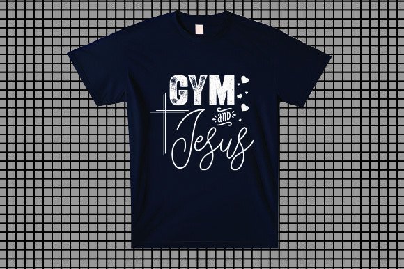 Gym and Jesus Fitness T-shirt: A Versatile Graphics Asset