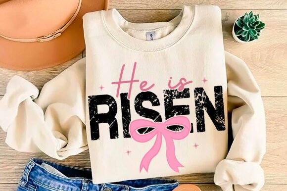 He is Risen Png for T-Shirt Designs and Graphics