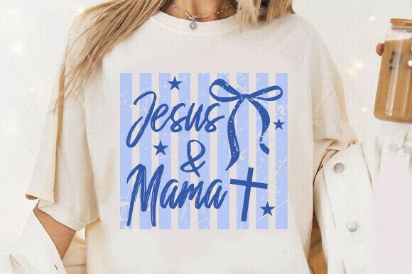 Jesus and Mama Png: A Unique Graphic for T-Shirt Designs