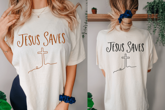 Jesus Saves Svg: A Versatile Graphic for T-Shirt Designs