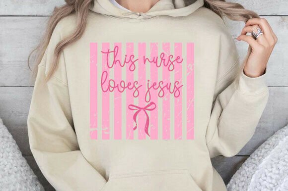 Nurse Loves Jesus PNG: A Versatile Graphic for T-Shirt Designs
