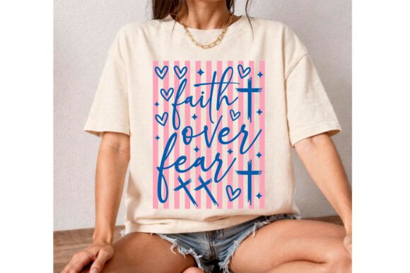 Review: Faith over Fear Svg,Preppy Christian Png for T-Shirt Designs