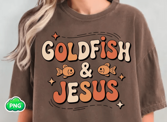 Review: Retro Christian Goldfish and Jesus Png for T-Shirt Designs