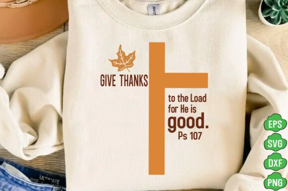 Thanksgiving Christian SVG for T-Shirt Designs & Graphics